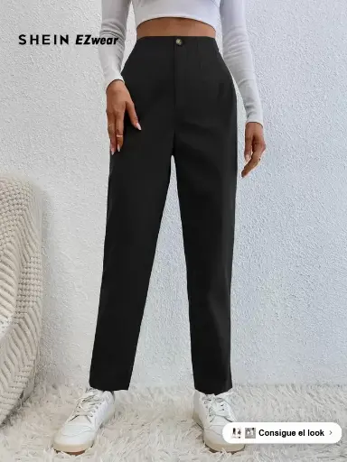[sw2211028333496505] Pantalones de tiro alto de corte recto